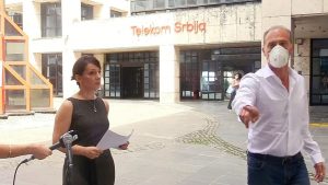 Službenik Telekoma prekinuo konferenciju za novinare Marinike Tepić (VIDEO)