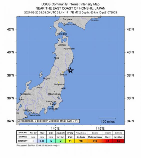 Snažan zemljotres pogodio sever Japana