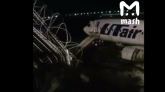 Avion promašio pistu, 18 povređenih FOTO/VIDEO