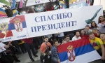 Soči: Mladi Srbije transparentom zahvalili Putinu za migove