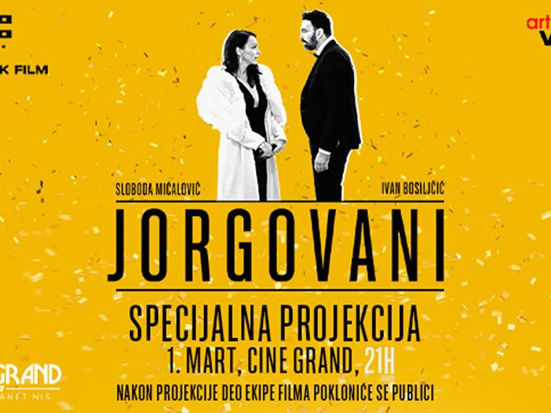 Specijalna projekcija filma Jorgovani 1. marta u bioskopu Cine Grand Delta Planet