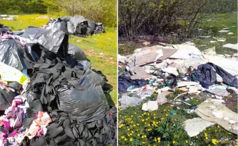 Sramota u srcu Pešteri: Tekstilni otpad iz Novog Pazara bačen na Golać (VIDEO)
