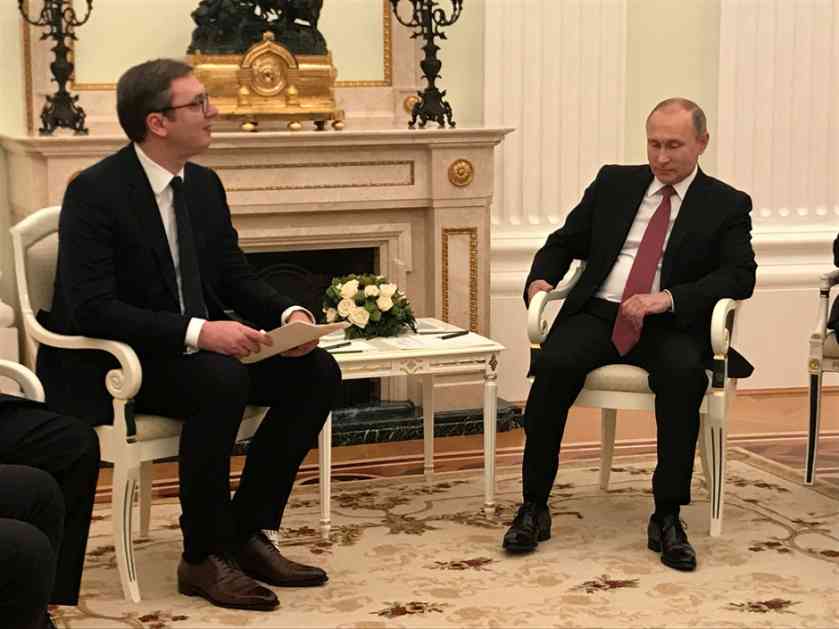 Srdačna Putinova čestitka za Aleksandra Vučića