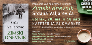Srđan Valjarević i Vesna Pavlović predstavljaju „Zimski dnevnik“ u SKC-u