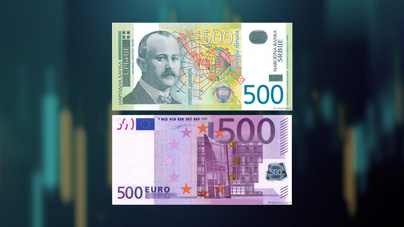 Srednji kurs dinara za evro 117,1736