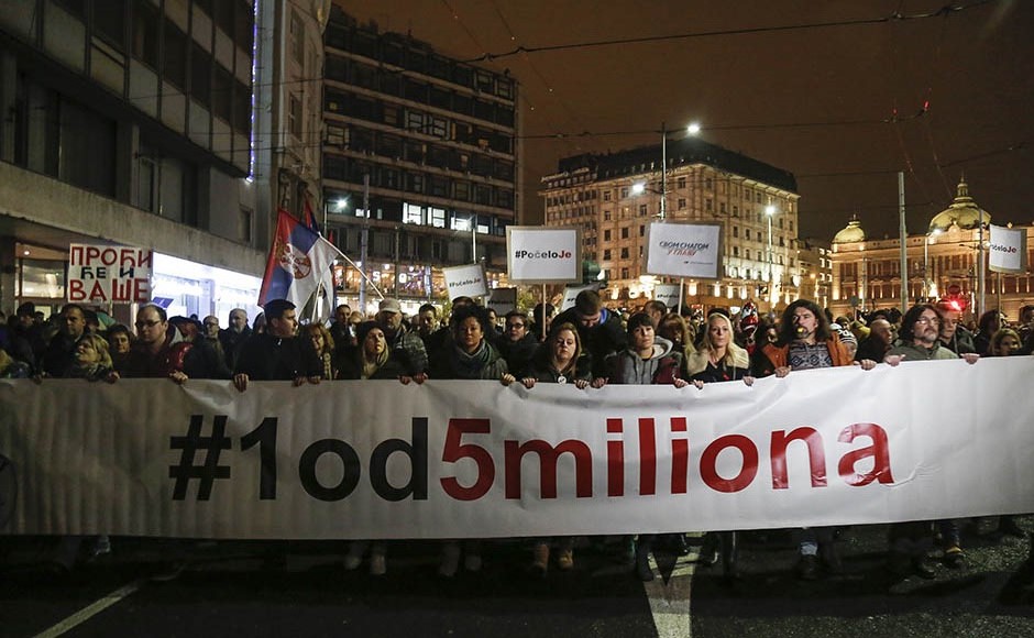 Stefanović: Na protestu bilo 5.000 ljudi (FOTO;VIDEO)