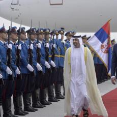 Stigao prvi gost: Prestolonaslednik Ujedinjenih Arapskih Emirata doputovao na Vučićevu inauguraciju (FOTO)