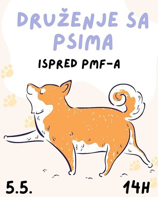 Studenti pozivaju na druženje sa psima ispred PMF-a