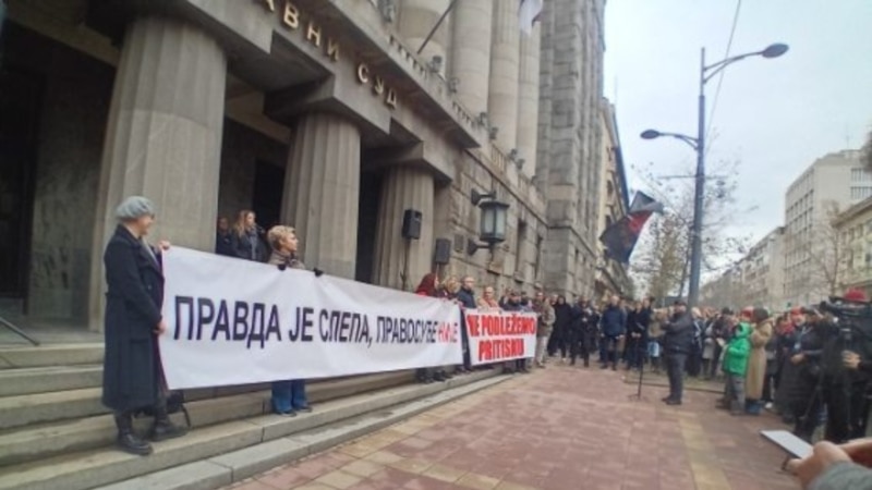 Sudije, tužioci i advokati protestovali u Beogradu zbog političkih pritisaka na pravosuđe