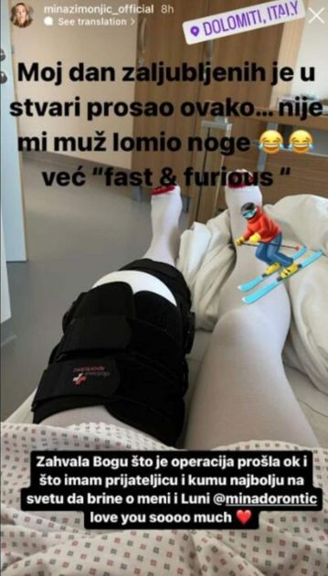 Supruga Nenada Zimonjića polomila obe noge, „krivac“ za nezgodu brzina i adrenalin (FOTO)