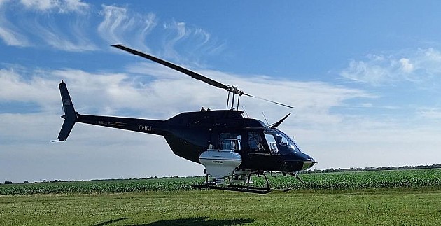 Sutra prskanje larvi komaraca iz helikoptera