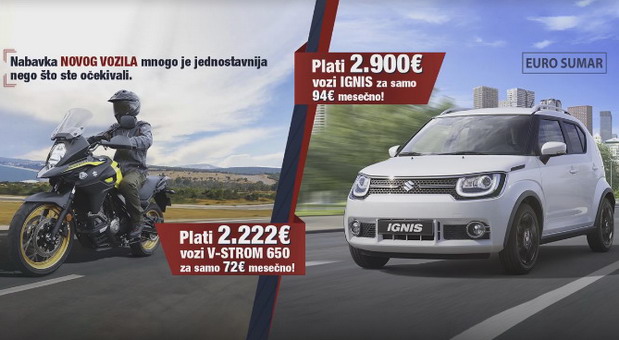 Suzuki Ignis za 94 evra mesečno
