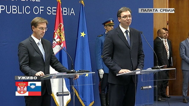 Vučić: Očekujemo da trgovinska razmena sa Slovenijom pređe milijardu evra