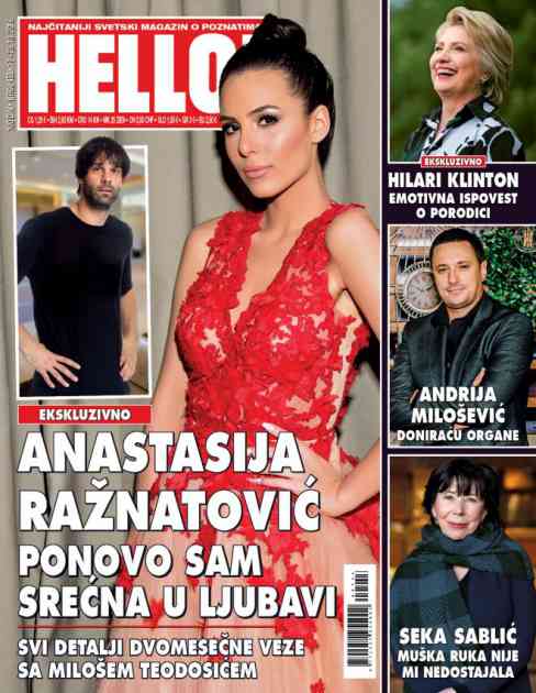 Sve o dvomesečnoj vezi sa Teodosićem, Anastasija Ražnatović za Hello!: Ponovo sam srećna u ljubavi!