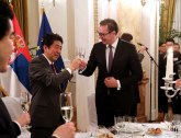Svečana večera za Abea, Vučić nazdravio: Prekretnica VIDEO