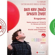 Svetski dan dece obolele od raka - Kragujevac 2022