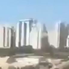 EKSPLOZIJA POTRESLA CEO OKRUG Ovo je trenutak kada je palestinska raketa pogodila zgradu u Izraelu (VIDEO)