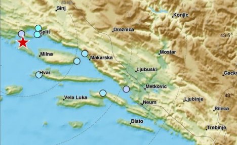 TRESLO SE NA BALKANU: Zemljotres jačine 4,8 stepeni pogodio Split, građani u panici