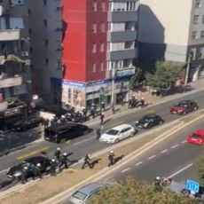 TUČE NAVIJAČA PO BEOGRADU: Izbio sukob na Južnom bulevaru, intervenisala policija (VIDEO)