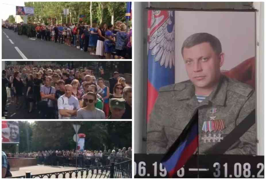 TUGA U DONBASU: Više od 120.000 ljudi oprašta se od Zaharčenka (VIDEO)