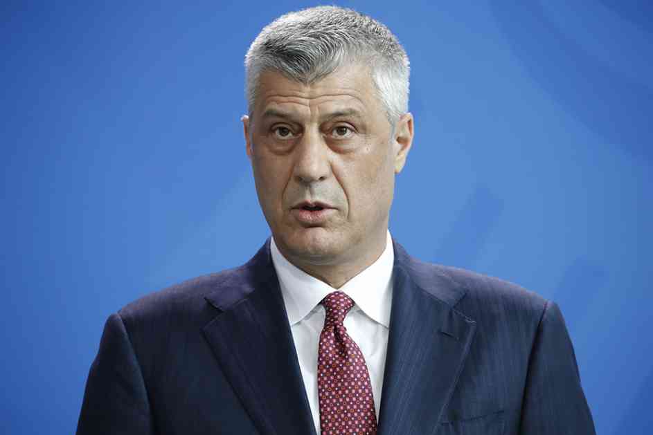 Thaci: Dialogue has to end with recognition of Kosovo