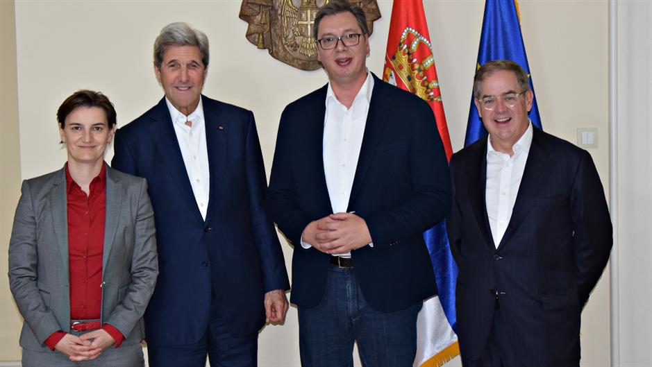 Top Serbian officials meet former US State Secretary