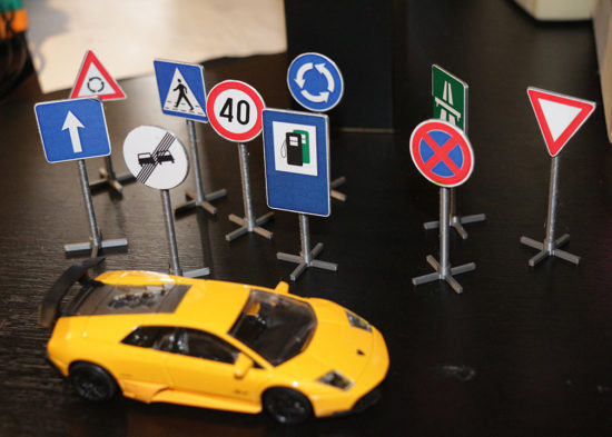 Traffic (street) signs (3D print)