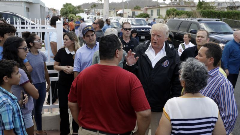 Tramp u Portoriku, pohvale vojsci i federalnim službama