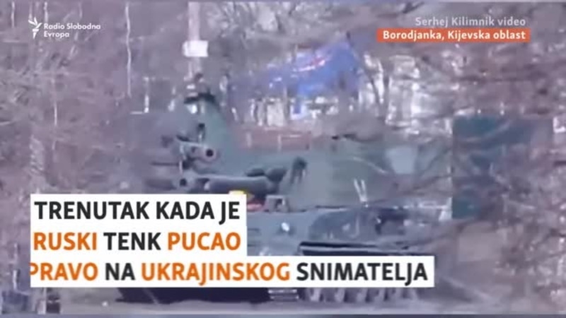 Trenutak kada je ruski tenk pucao pravo na ukrajinskog snimatelja