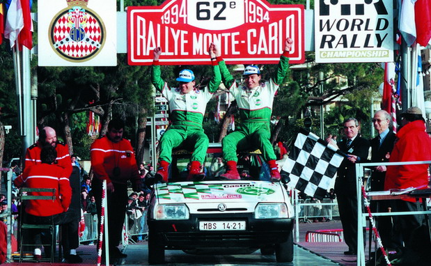 Tri decenije kasnije: Sećanje na četiri uzastopne pobede modela Škoda Favorit na reliju Monte Carlo