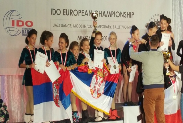 Tri pehara za devojčice iz Srbije na evropskom  prvenstvu u plesu!