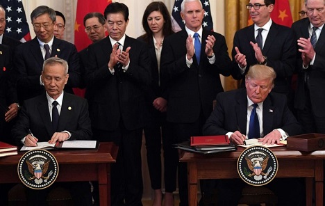 Trump potpisao prvu fazu trgovinskog sporazuma s Kinom