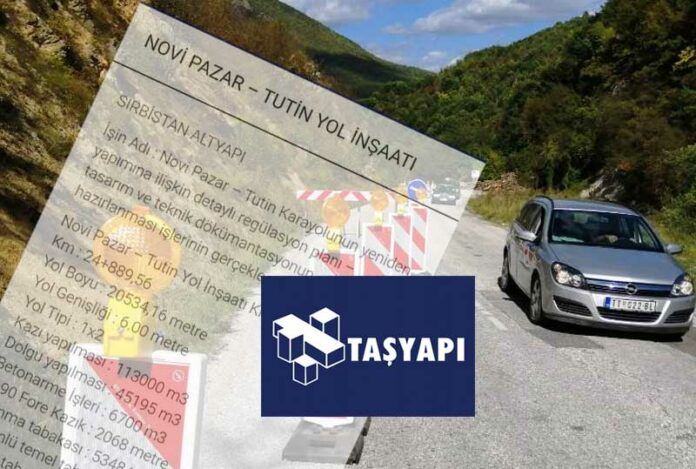Turska kompanija TAŞYAPI objavila podatke o radovima na putu NP-TT