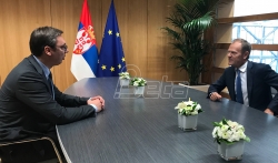 Tusk i Vučić: Srbija u EU čim sprovede reforme i okonča dijalog sa Prištinom 