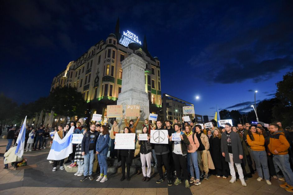 U Beogradu novi protest zbog mobilizacije u Rusiji