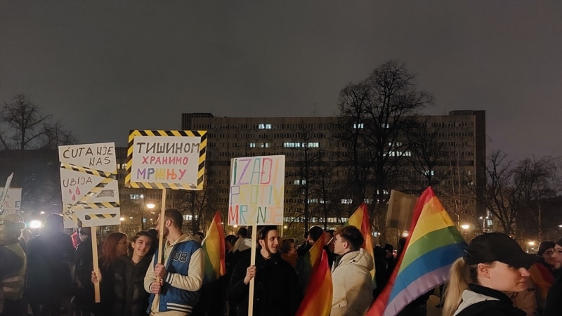 U Beogradu sa protesta LGBT+ zajednice poručeno Mržnja ubija 