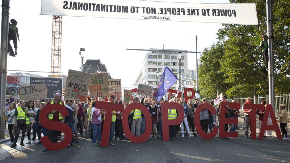 U Briselu protesti zbog Sporazuma o slobodnoj trgovini Evrope sa Kanadom i SAD