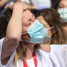 U Francuskoj broj hospitalizovanih i ljudi na odeljenjima intenzivne nege nastavio da pada