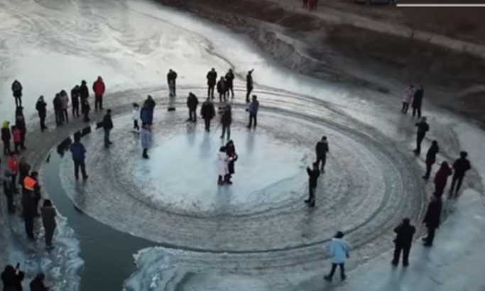 U Kini se pojavio misteriozni ledeni disk (VIDEO)