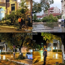 U Kragujevcu vetar cupao drvece, poplavljene ulice u centru