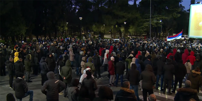 U Podgorici održan novi protest protiv manjinske vlade