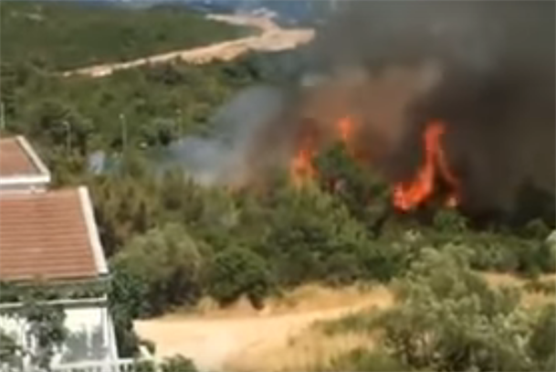 Tivat:Besni 20 požara, najveći pod kontrolom VIDEO