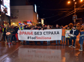 U Vranju održana PROTESTNA ŠETNJA (FOTO, VIDEO)