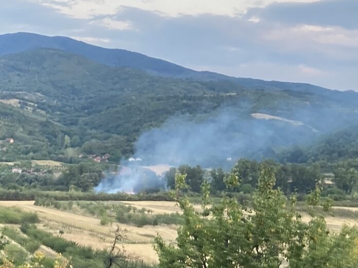 U ataru sela Babin Potok kod Prokuplja po drugi put danas izbio požar