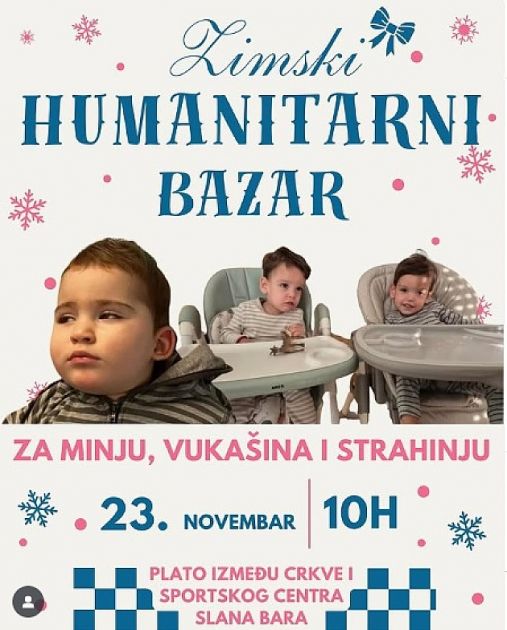 U nedelju na Slanoj bari Zimski humanitarni bazar 