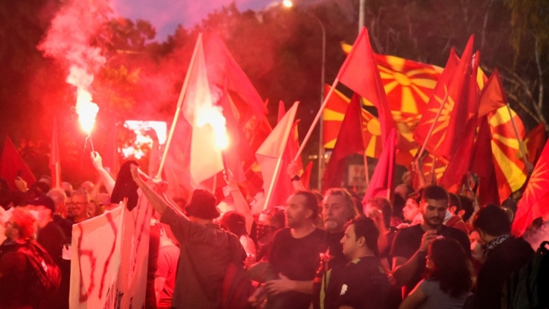 U protestima u Sjevernoj Makedoniji povrijeđeno 47 policajaca