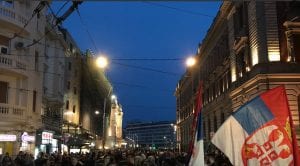 Protest „Jedan od pet miliona“ u Beogradu: Blokada RTS-a (VIDEO)