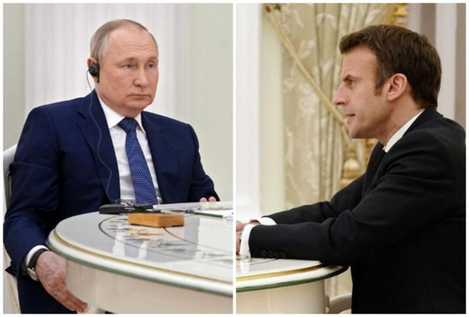 UZ ŠKAMPE I RUSKO VINO SVE LAKŠE IDE: Putin je Makrona ugostio u Kremlju uz OVE specijalitete, a razgovori su trajali 5 sati!
