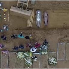 UŽASAVAJUĆI SNIMCI IZ RIO DE ŽENEIRA: Ogromne vertikalne grobnice za žrtve korone (VIDEO)