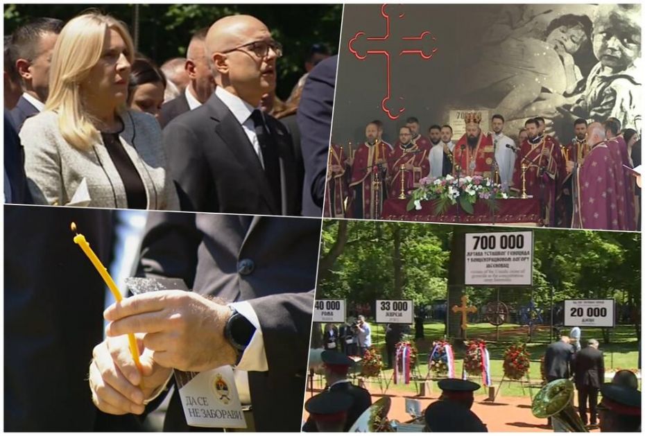 UŽIVO KOMEMORACIJA U DONJOJ GRADINI: Premijer Vučević položio venac povodom Dana sećanja na žrtve genocida u NDH, služeno opelo
